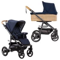 Naturkind Lux Evo - 2in1 Kinderwagen-Set - Kornblume - inkl. Babywanne geflochten + Sportsitz - GOTS-zertifizierter Hersteller - NEU Hessen - Fulda Vorschau