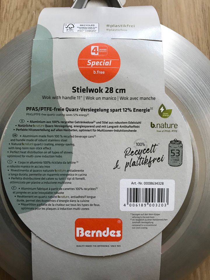 Berndes Stilwok Wok Wokpfanne 28 cm NEU in Dresden