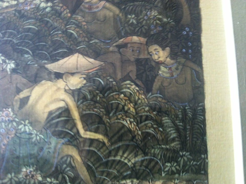 Aquarell Malerei, Original, feine Malerei, Bali, 50/60 Jahre alt in Wiesbaden