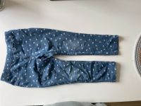 Thermo jeggins Leggins Jeans blau Blumen 98 Brandenburg - Görzke Vorschau