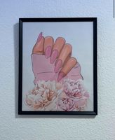 Beauty Poster mit Nägeln, Nails, 50×40, Nagelstudio Bild Mitte - Wedding Vorschau