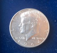 Münze Half Dollar Kennedy 1964 D Bayern - Zwiesel Vorschau