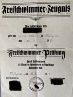 Freischwimmer Zeugnis 1937 Sachsen - Bernsdorf Vorschau