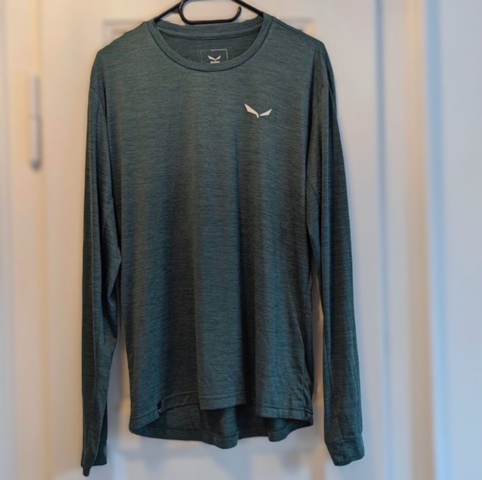 Longsleeve ( L Herren ) von Salewa grau-türkis in Heidelberg