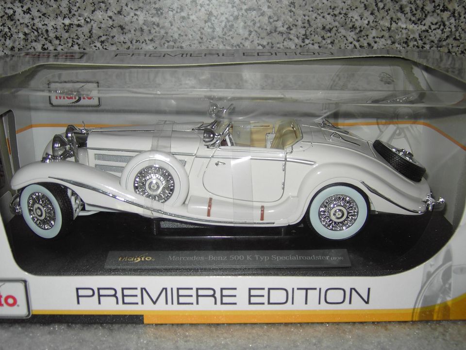 Mercedes-Benz 500 k Typ Spezialroadster (1936) von Maisto 1/18 in Neustadt a. d. Waldnaab