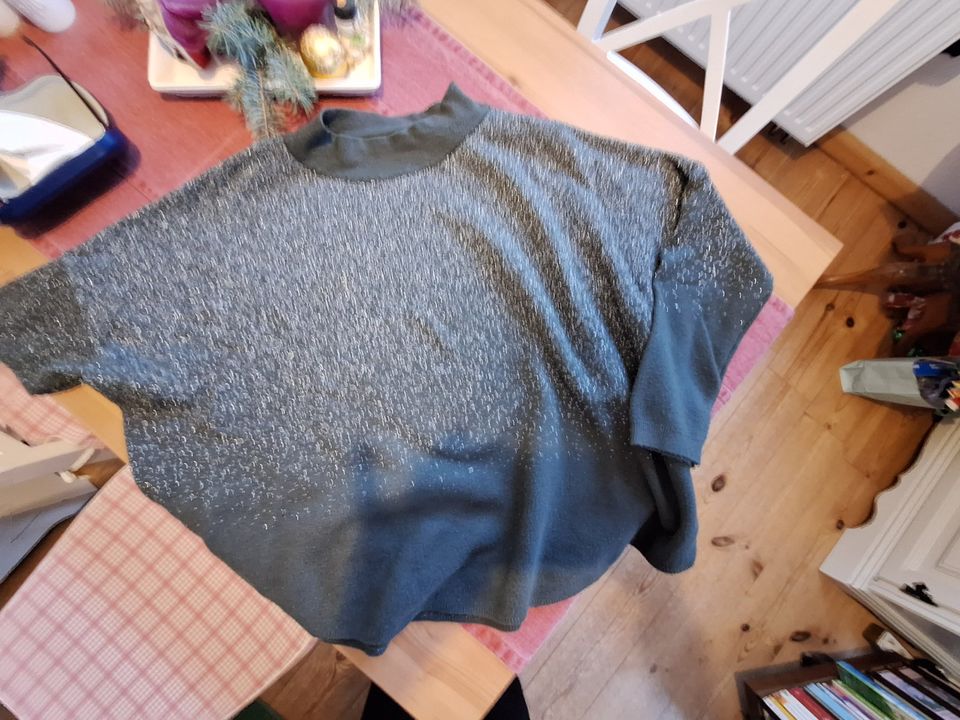 Winterpullover, dunkelgrün/silber in Berlin