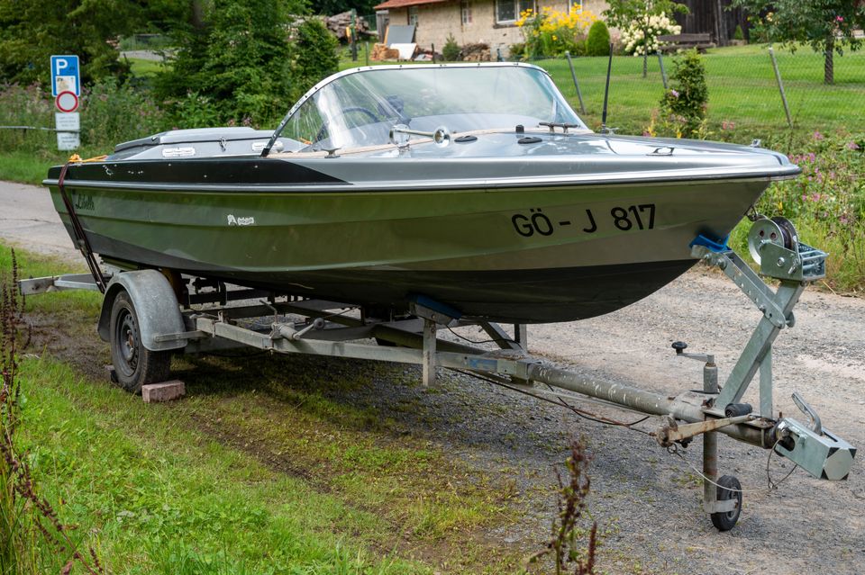 Seestar V495 Motorboot Boot Unikat mit Trailer Mercruiser 3.0L in Göttingen