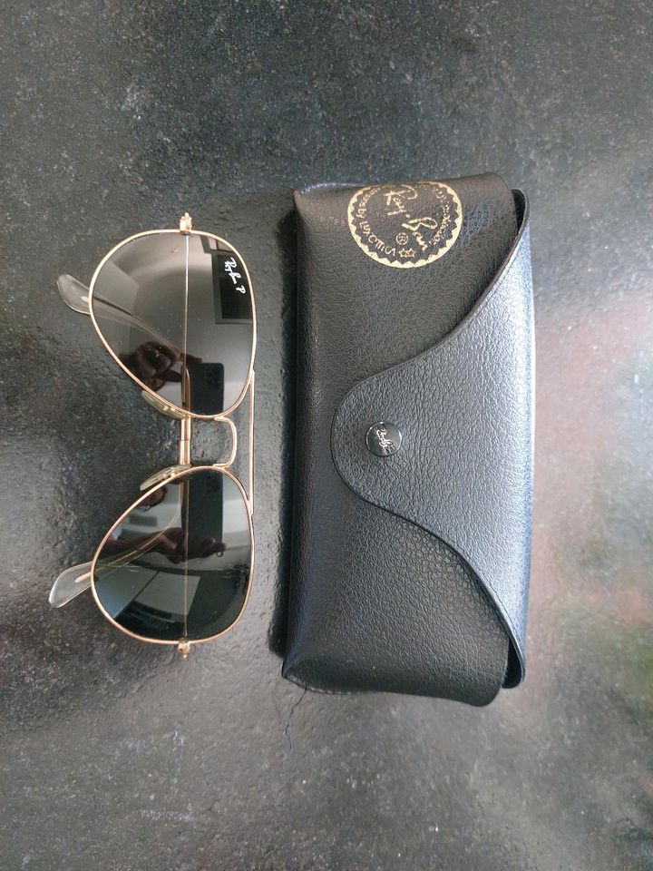 Rayban original Aviator Large Metal, RB 3025 Gr M 55-14, Gold in Remseck am Neckar