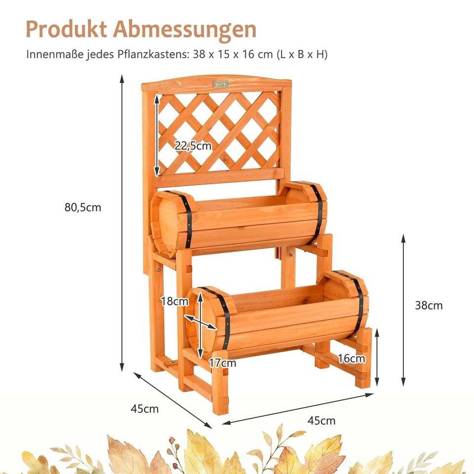 Hochbeet Rankgitter Pflanzkasten Blumenkasten Kletterpflanzen in Weilburg