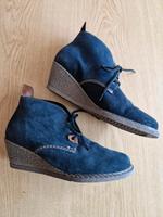 Wedges, Halbschuhe, Schnürschuhe, Rieker, blau, Gr. 37 Hessen - Niedenstein Vorschau
