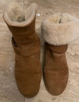 UGG Damen Leder Stiefeletten gefüttert braun Gr 37 Top Zustand Münster (Westfalen) - Geist Vorschau