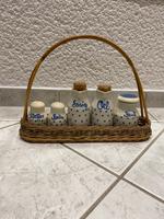 DDR Menage Porzellan Set mit Korb Küche Deko Vintage Ostalgie Brandenburg - Werder (Havel) Vorschau