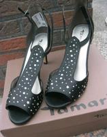 NEU.OVP.TAMARIS.Strass/Satin Abendschuhe/Pumps.Gr.39.Schwarz Bremen - Huchting Vorschau
