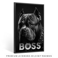 Hund American Staffordshire Boss Tier Wandbild Leinwand Rahmen Stuttgart - Stuttgart-Ost Vorschau