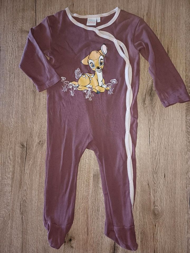 Disney Bambi Schlafanzug Gr. 86/92 Einteiler in Esens