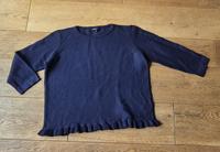 Strickpullover Pullover m Rüschen Dunkelblau OPUS powder Gr 42 XL Altona - Hamburg Blankenese Vorschau