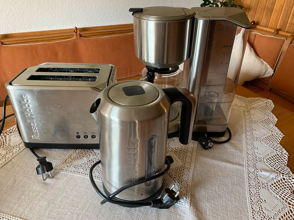 Russel Hobbs Toaster, Wasserkocher und Kaffeemaschine in Marquartstein