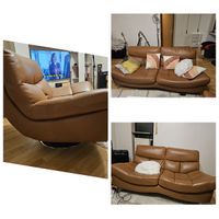 3- Teile, Kunstleder Couch, Sofa,, braun, Sitzgarnitur Bayern - Eichstätt Vorschau