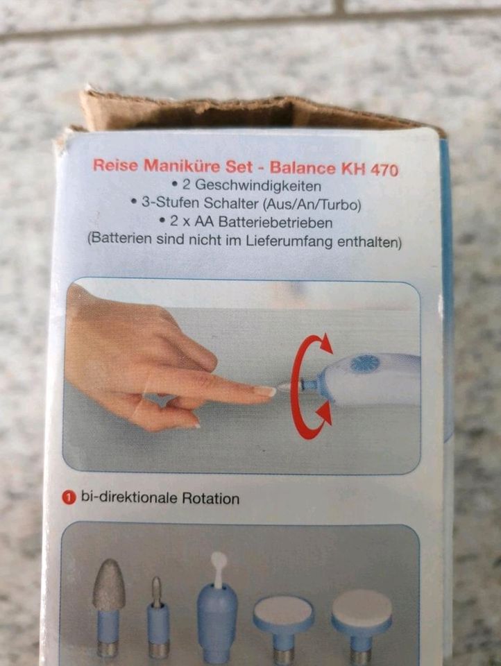 Balance Reise Maniküre Set Pediküre Nagelpflege elektrisch Nägel in Augsburg