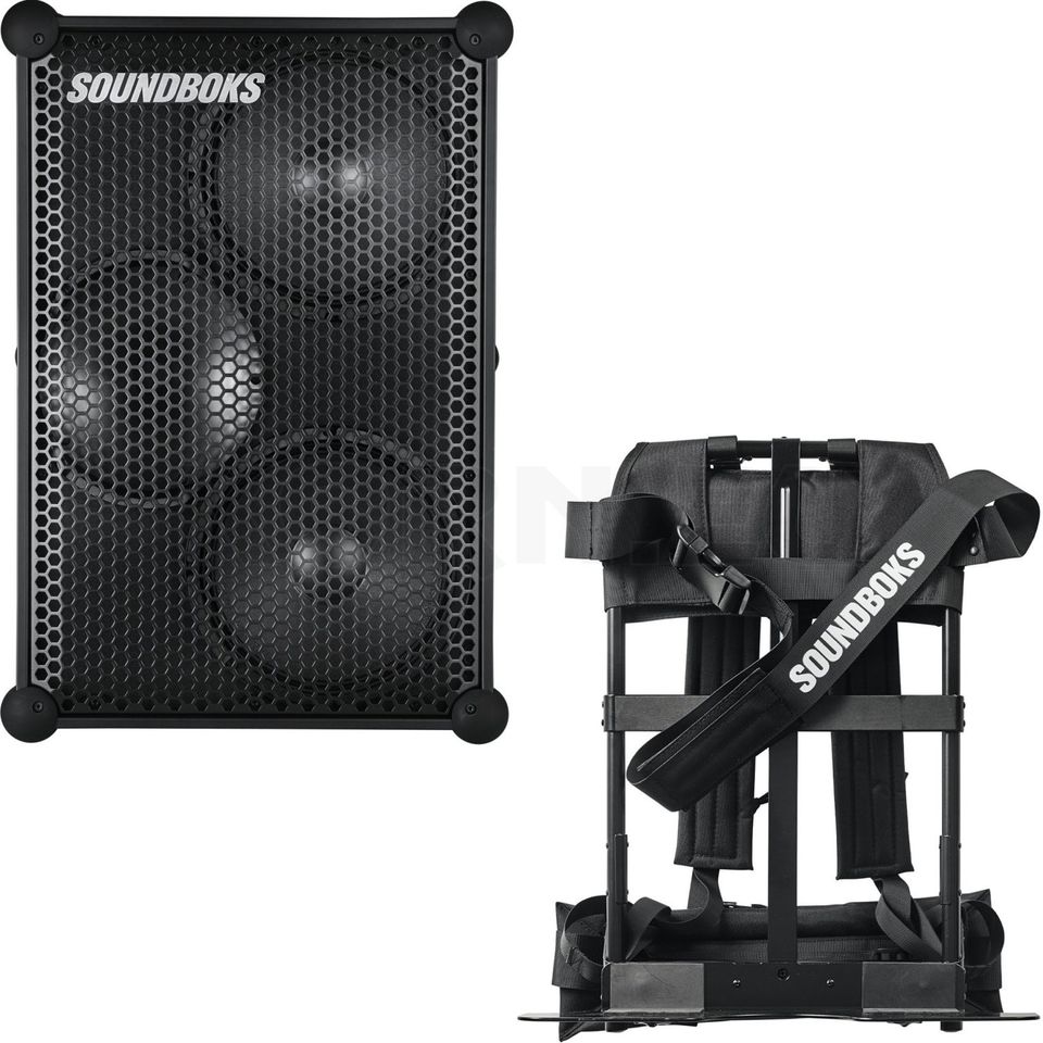 Soundboks 4 Quad-SET (4 x Soundboks 4, 8 Akkus, 4 Ständer inkl. ) für Rave im freien /// Musikanlage, PA-Boxen, Akku Box, Bluetooth Box /// Vermietung Rental Verleih Mieten in Berlin