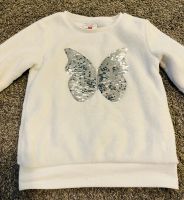 Kuscheliger weißer Pullover mit Wende-Pailletten-Schmetterling Altona - Hamburg Groß Flottbek Vorschau