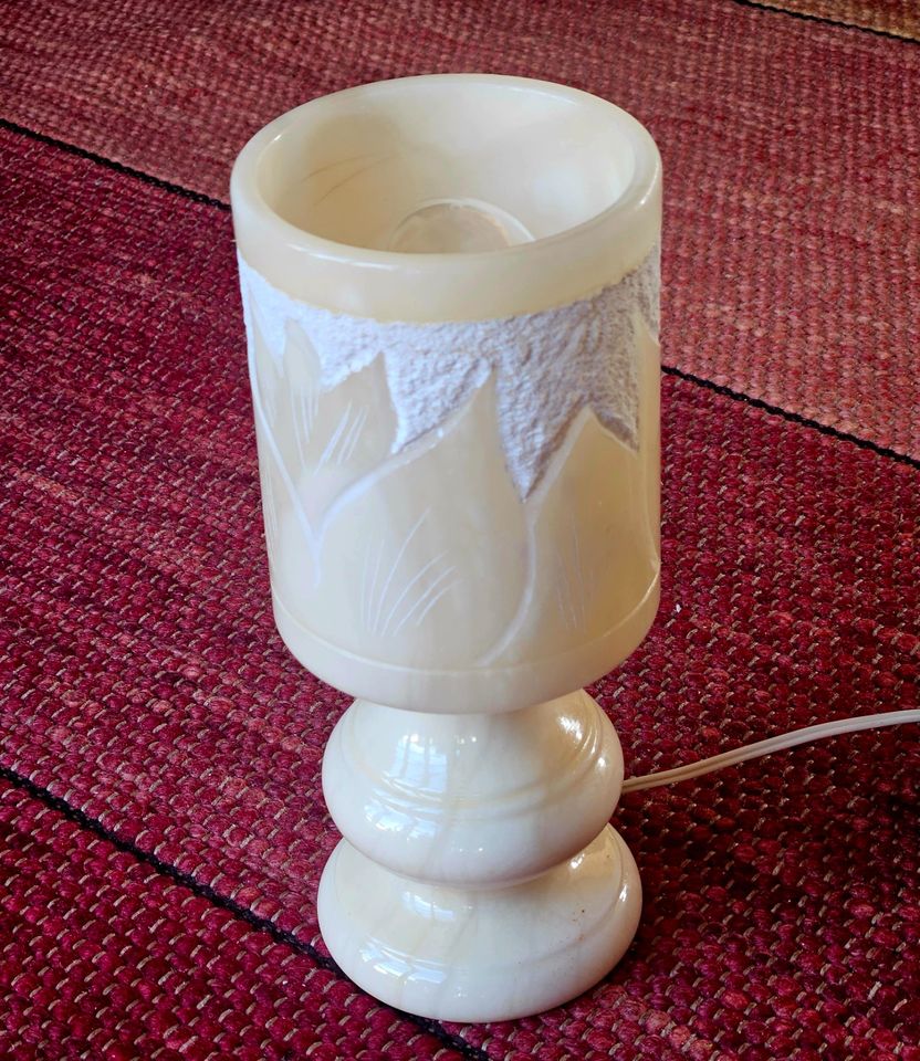 Alabaster Lampe Vintage in Fürstenfeldbruck