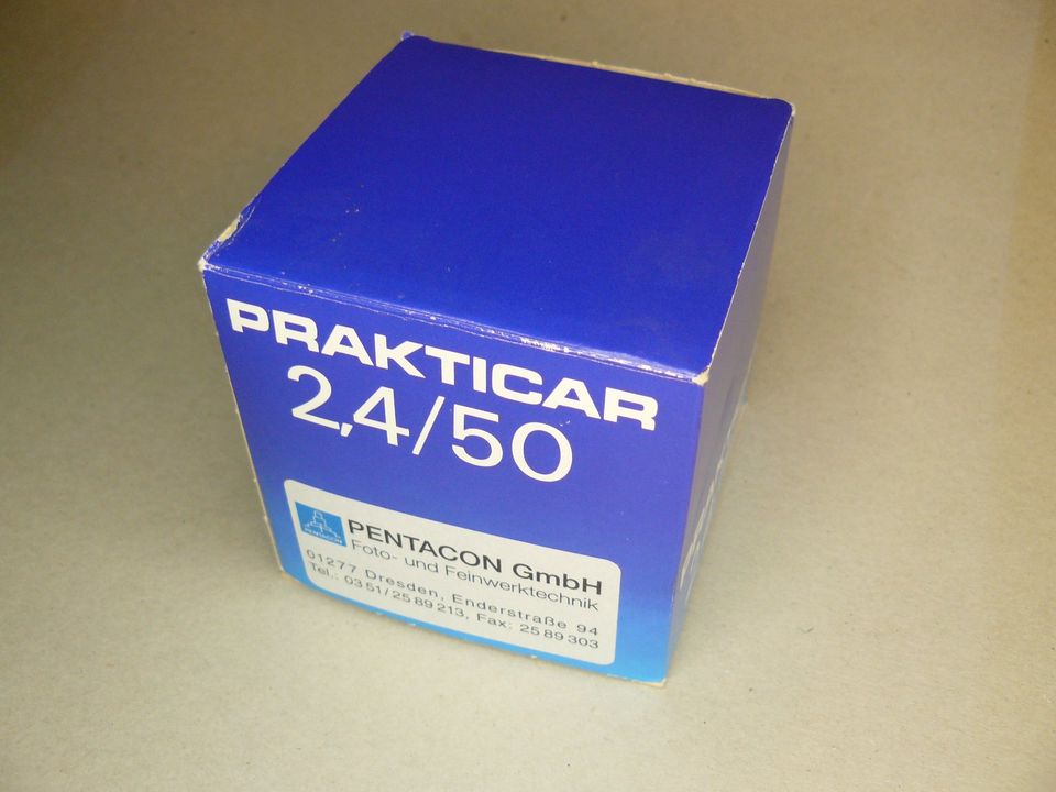 PENTACON PRAKTICAR 2,4 / 50 MC - PRAKTICA-BAJONETT - NEU in Kolkwitz