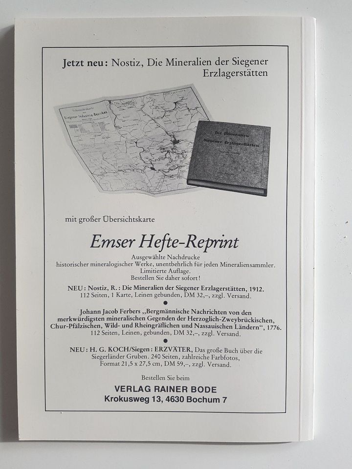 "Emser Hefte" Gottesehre Urberg Mineralien in Frankfurt am Main