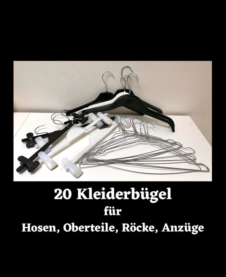 20 Kleiderbügel - Für Hosen, Oberteile, Röcke, Anzüge in Berlin