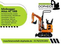 Mikrobagger/Minibagger mieten ☆Maschinenverleih☆ Niedersachsen - Quernheim Vorschau