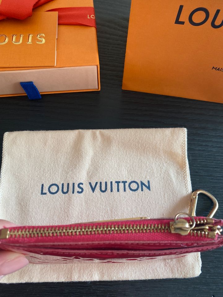 Orig. Louis Vuitton Monogram Vernis Schlüsseltasche, Rose Pop, LV in Gelsenkirchen