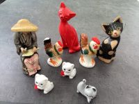 Vintage Figuren Katze Katzen Keramik Salz-Pfefferstreuer Hahn Nordrhein-Westfalen - Mönchengladbach Vorschau