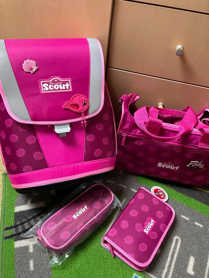 NEU Scout Ultra Ranzen Schultasche Schulanfang pink Mädchen Set in Neukirchen/Erzgeb