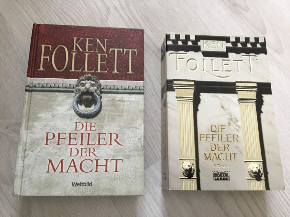 Die Pfeiler der Macht, Ken Follett, 1xTaschenbuch, 1xHardcover in Bremen