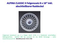 ALPINA CLASSIC II Felgensatz 8x18" ÉT20 inkl. Deckel NEU!!! Bayern - Buchloe Vorschau