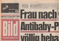Bild-Zeitung 24. April 1974 - 50. Geburttstag - Unbenutzt Nordrhein-Westfalen - Erftstadt Vorschau