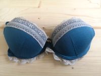 Push Up Bustier 80b Blau weiß petrol Creme weiß Spitze Niedersachsen - Lüneburg Vorschau