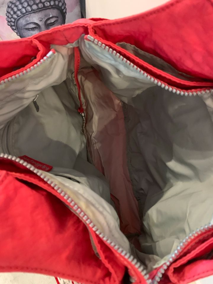 Kipling Handtasche rot Sammeltasche in Nauen