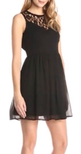 VERO MODA Kleid schwarz Spitze Chiffon, Gr. S,  NEU in Wangen im Allgäu