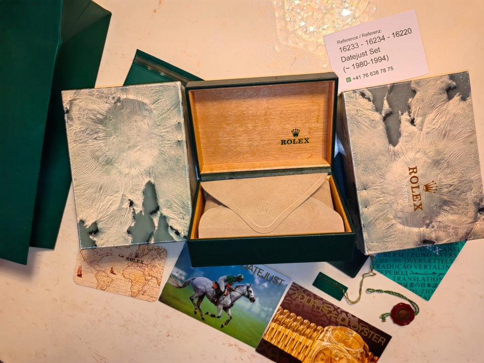 Rolex Box Set für Datejust 16233 16234 16220 36mm ca 1980-1994 in Homburg