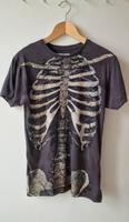 T-Shirt Shirt Oberteil Skelett grau Größe S Unisex Sachsen-Anhalt - Halle Vorschau