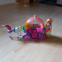 Barbie Regenbogen Prinzessin,Einhorn mit Kutsche Baden-Württemberg - Billigheim Vorschau