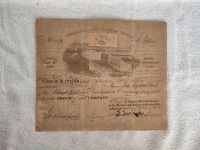 Zertifikat von 1822 der Navigation Company (Philadelphia) Berlin - Spandau Vorschau