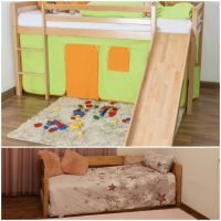 Bett 100x200 cm Kinder Hochbett Holz Pingulina Top Zustand!!! Niedersachsen - Vechta Vorschau