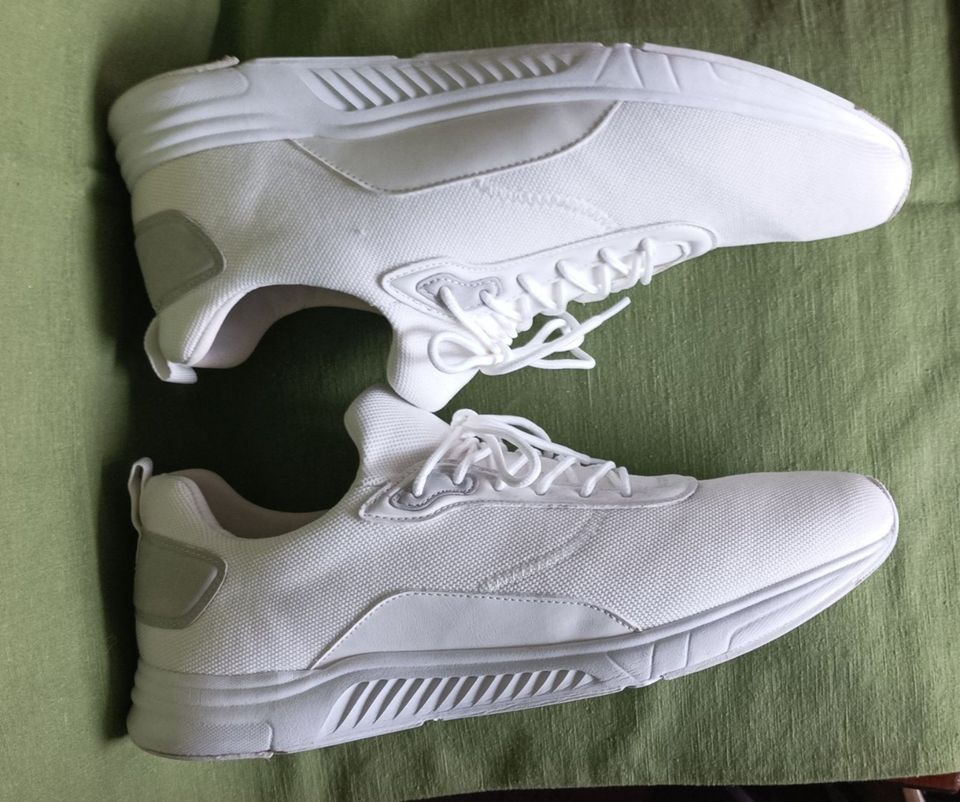 Pier One Herren Sneaker  all white Gr. 48 in Flensburg