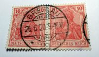 Deutsches Reich, Zwilling, 2 x 10 Pfennig-Briefmarken, hellrot Nordrhein-Westfalen - Lippstadt Vorschau