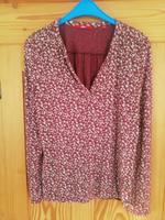Shirt Langarm S. Oliver in rot weiß gemustert Gr 38 Hessen - Wetzlar Vorschau