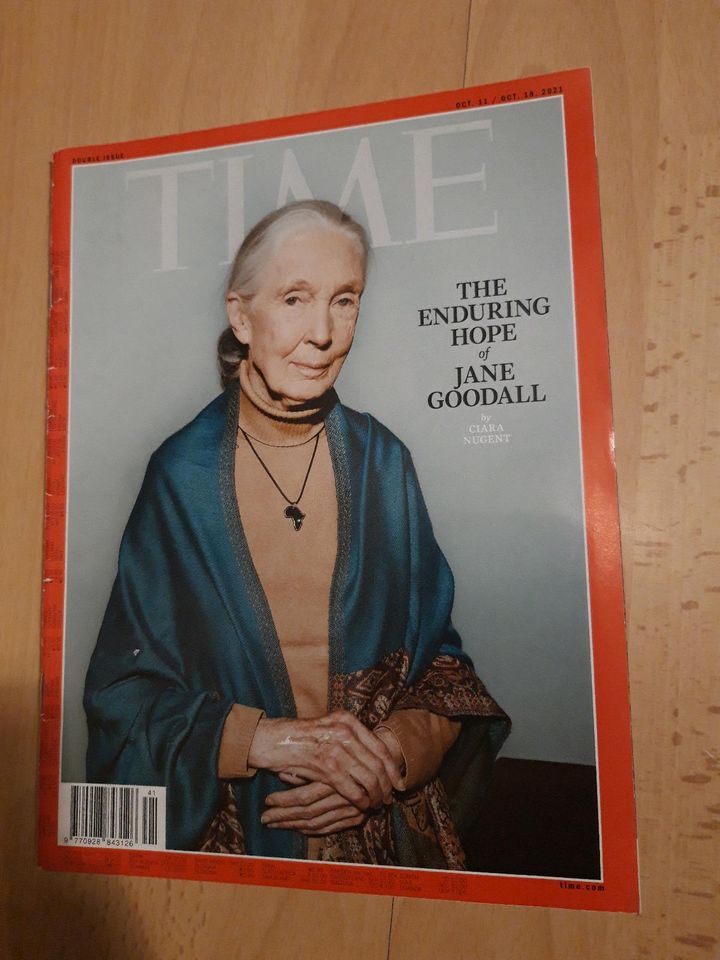 Time magazine Jane Goodall 11./18.10.2021 in Kletkamp