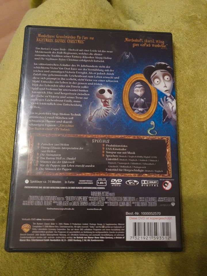 DVD Tim Burtons Corpse Bride Hochzeit mit einer Leiche in Halle