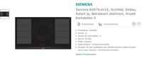 Induktionskochfeld Siemens Kr. München - Sauerlach Vorschau